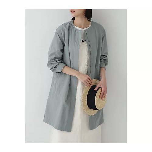 【ヒューマンウーマン/HUMAN WOMAN】のノーカラースプリングコート インテリア・キッズ・メンズ・レディースファッション・服の通販 founy(ファニー) https://founy.com/ ファッション Fashion レディースファッション WOMEN アウター Coat Outerwear コート Coats おすすめ Recommend カフス Cuffs コンパクト Compact シンプル Simple スタンダード Standard バランス Balance ポケット Pocket ワイド Wide ワッシャー Washer 軽量 Lightweight |ID: prp329100004437001 ipo3291000000030989148