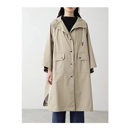 【ヒューマンウーマン/HUMAN WOMAN】の≪arrive 5e≫2N層STツイルコート インテリア・キッズ・メンズ・レディースファッション・服の通販 founy(ファニー) https://founy.com/ ファッション Fashion レディースファッション WOMEN アウター Coat Outerwear コート Coats ストレッチ Stretch スピンドル Spindle ドット Dot バランス Balance ビッグ Big ポンチョ Poncho |ID: prp329100004437022 ipo3291000000031013258