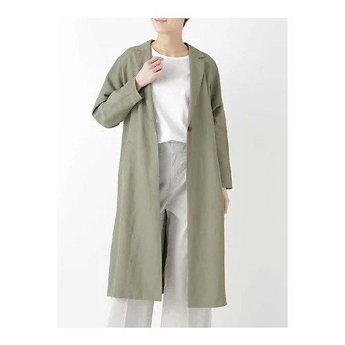 【ヒューマンウーマン/HUMAN WOMAN】の麻ラチネショートコート インテリア・キッズ・メンズ・レディースファッション・服の通販 founy(ファニー) https://founy.com/ ファッション Fashion レディースファッション WOMEN アウター Coat Outerwear コート Coats テーラード Tailored |ID: prp329100004437065 ipo3291000000030989404