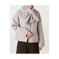 【ヒューマンウーマン/HUMAN WOMAN】のメルトンバイカラーショートコート 人気、トレンドファッション・服の通販 founy(ファニー) ファッション Fashion レディースファッション WOMEN アウター Coat Outerwear コート Coats おすすめ Recommend ショート Short ストール Stall メルトン Melton リバーシブル Reversible エレガント 上品 Elegant |ID:prp329100004437082