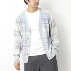 【ノーリーズ グッドマン/NOLLEY'S goodman / MEN】のカスリ微配色 フリーアーム Vカーディガン 25SS ブルー系その他|ID: prp329100004437138 ipo3291000000031901656