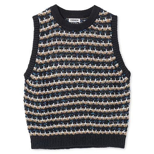 【コーヘン/Coohem】のSUKASHI BORDER KNIT V/T インテリア・キッズ・メンズ・レディースファッション・服の通販 founy(ファニー)  ファッション Fashion レディースファッション Fashion for Women トップス・カットソー Cut & Sew Tops ニット Knit Tops & Sweaters ボーダー Border, Stripe 洗える Machine Washable NAVY|ID: prp329100004440257 ipo3291000000034323810