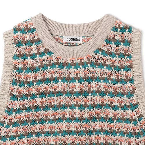 【コーヘン/Coohem】のSUKASHI BORDER KNIT V/T 人気、トレンドファッション・服の通販 founy(ファニー)  ファッション Fashion レディースファッション Fashion for Women トップス・カットソー Cut & Sew Tops ニット Knit Tops & Sweaters ボーダー Border, Stripe 洗える Machine Washable other-3|ID: prp329100004440257 ipo3291000000034323815