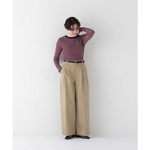 【ヒューマンウーマン/HUMAN WOMAN】の36/2ウェポンタックパンツ 人気、トレンドファッション・服の通販 founy(ファニー) 　ファッションモデル・俳優・女優　Models　女性　Women　福田麻琴　Fukuda Makoto　ファッション　Fashion　レディースファッション　WOMEN　パンツ　Pants　おすすめ　Recommend　コラボ　Collaboration　スタンダード　Standard　セットアップ　Set Up　other-3|ID: prp329100004440262 ipo3291000000031255674