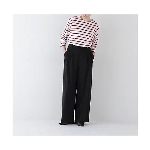 【ヒューマンウーマン/HUMAN WOMAN】のコットンナイロンポンチSTタックパンツ 人気、トレンドファッション・服の通販 founy(ファニー) 　ファッションモデル・俳優・女優　Models　女性　Women　福田麻琴　Fukuda Makoto　ファッション　Fashion　レディースファッション　WOMEN　パンツ　Pants　おすすめ　Recommend　コラボ　Collaboration　スタンダード　Standard　ストレッチ　Stretch　セットアップ　Set Up　other-3|ID: prp329100004440263 ipo3291000000031255678