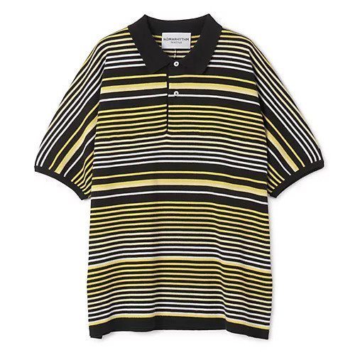 【ノーマリズム テキスタイル/NOMARHYTHM TEXTILE】のGradation Stripe Polo インテリア・キッズ・メンズ・レディースファッション・服の通販 founy(ファニー) 　ファッション　Fashion　レディースファッション　WOMEN　グラデーション　Gradation　ストライプ　Stripe　Yellow|ID: prp329100004441244 ipo3291000000031036713