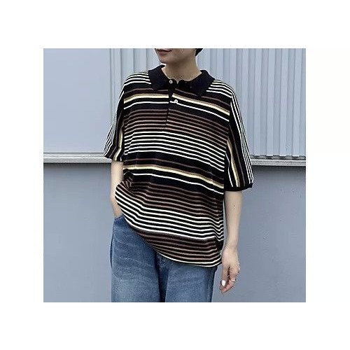 【ノーマリズム テキスタイル/NOMARHYTHM TEXTILE】のGradation Stripe Polo 人気、トレンドファッション・服の通販 founy(ファニー) 　ファッション　Fashion　レディースファッション　Fashion for Women　グラデーション　Gradient, Ombre　ストライプ　Stripe, Striped Pattern　other-2|ID: prp329100004441244 ipo3291000000032617392