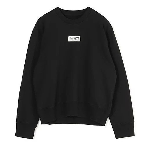 【エムエム6 メゾン マルタン マルジェラ/MM6 Maison Martin Margiela】のSWEATSHIRT インテリア・キッズ・メンズ・レディースファッション・服の通販 founy(ファニー) 　ファッション　Fashion　レディースファッション　Fashion for Women　トップス・カットソー　Cut & Sew Tops　シャツ・ブラウス・オフィスカジュアル　Elegant Blouses & Button-Ups　レディースパーカー・カジュアルフーディー　Casual Hoodies & Sweatshirts　ロングTシャツ・Tシャツ　Longline T-Shirts & Tees　スウェット・クルーネックトップス　Sweatshirts & Crewnecks / Relaxed Fit Sweat Tops　2025年　2025　2025-2026秋冬・A/W　Autumn/Winter 2025–26 AW25–26　洗える　Machine Washable　Black|ID: prp329100004442616 ipo3291000000033021563