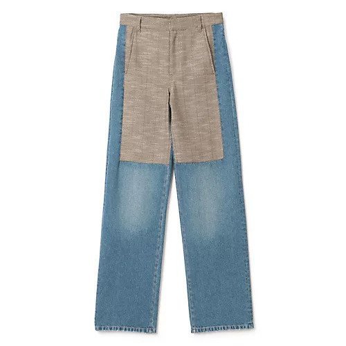 【ステラ マッカートニー/STELLA McCARTNEY】のTWEED AND DENIM JEANS 人気、トレンドファッション・服の通販 founy(ファニー) 　ファッション　Fashion　レディースファッション　Ladies' Fashion Online　2024年　2024　2024-2025秋冬・A/W　Aw/Autumn/Winter/Fw/Fall/2024-2025　デニム　Denim　ハイライズ　High Rise　バランス　Balance　ヘリンボーン　Herringbone　リメイク　Remake　 other-1|ID: prp329100004442644 ipo3291000000031213902