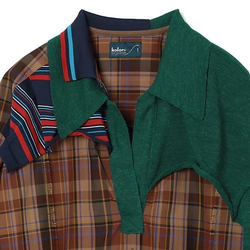 【カラー/kolor】のOP 人気、トレンドファッション・服の通販 founy(ファニー) 　ファッション　Fashion　レディースファッション　WOMEN　ワンピース　Dress　2022年　2022　2022 春夏 S/S　Ss,Spring/Summer,2022　スリット　Slit　チェック　Check　ポロシャツ　Polo Shirt　other-3|ID: prp329100004442760 ipo3291000000032165169