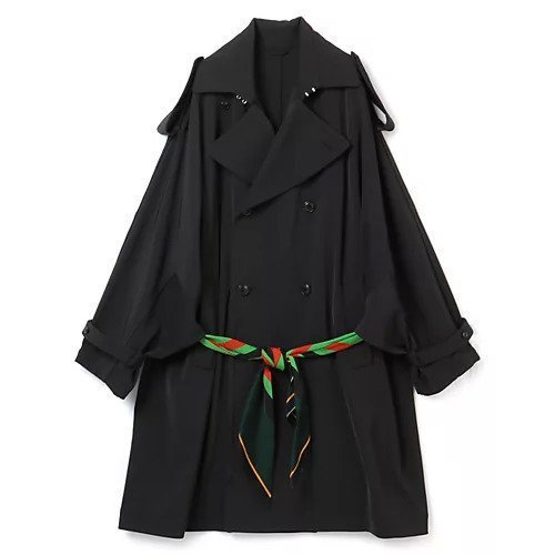 【トーガ/TOGA】のStretch kersey coat インテリア・キッズ・メンズ・レディースファッション・服の通販 founy(ファニー) https://founy.com/ ファッション Fashion レディースファッション WOMEN アウター Coat Outerwear コート Coats 2023年 2023 2023-2024秋冬・A/W Aw/Autumn/Winter//Fw/Fall-Winter/2023-2024 スカーフ Scarf |ID: prp329100004443192 ipo3291000000031053214