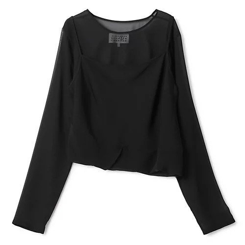 【エムエム6 メゾン マルタン マルジェラ/MM6 Maison Martin Margiela】のLong-sleeved Top インテリア・キッズ・メンズ・レディースファッション・服の通販 founy(ファニー) https://founy.com/ ファッション Fashion レディースファッション WOMEN トップス・カットソー Tops/Tshirt 2024年 2024 2024-2025秋冬・A/W Aw/Autumn/Winter/Fw/Fall/2024-2025 アシンメトリー Asymmetry キャミソール Camisole シアー Sheer ドッキング Docking バランス Balance リラックス Relax |ID: prp329100004444832 ipo3291000000031246025