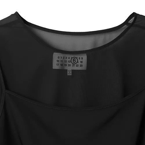 【エムエム6 メゾン マルタン マルジェラ/MM6 Maison Martin Margiela】のLong-sleeved Top 人気、トレンドファッション・服の通販 founy(ファニー) 　ファッション　Fashion　レディースファッション　WOMEN　トップス・カットソー　Tops/Tshirt　2024年　2024　2024-2025秋冬・A/W　Aw/Autumn/Winter/Fw/Fall/2024-2025　アシンメトリー　Asymmetry　キャミソール　Camisole　シアー　Sheer　ドッキング　Docking　バランス　Balance　リラックス　Relax　other-3|ID: prp329100004444832 ipo3291000000032164053