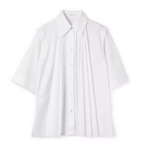 【チノ/CINOH】のSUPIMA C/PE/PU PLEATS SHIRT 人気、トレンドファッション・服の通販 founy(ファニー) ファッション Fashion レディースファッション WOMEN トップス・カットソー Tops/Tshirt シャツ/ブラウス Shirts/Blouses 2024年 2024 2024春夏・S/S Ss,Spring/Summer,2024 スーピマ Supima フロント Front プリーツ Pleats |ID:prp329100004444850