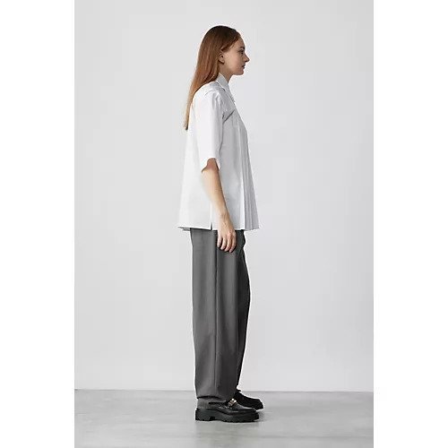 【チノ/CINOH】のSUPIMA C/PE/PU PLEATS SHIRT 人気、トレンドファッション・服の通販 founy(ファニー) 　ファッション　Fashion　レディースファッション　WOMEN　トップス・カットソー　Tops/Tshirt　シャツ/ブラウス　Shirts/Blouses　2024年　2024　2024春夏・S/S　Ss,Spring/Summer,2024　スーピマ　Supima　フロント　Front　プリーツ　Pleats　other-3|ID: prp329100004444850 ipo3291000000031821113