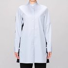 【チノ/CINOH】のバックプリーツスタンドカラーシャツ 人気、トレンドファッション・服の通販 founy(ファニー) ファッション Fashion レディースファッション WOMEN トップス・カットソー Tops/Tshirt シャツ/ブラウス Shirts/Blouses バッグ Bag エレガント 上品 Elegant カフス Cuffs チュニック Tunic プリーツ Pleats ロング Long thumbnail ライトグレー&#215;ネイビー|ID: prp329100004444852 ipo3291000000031066652