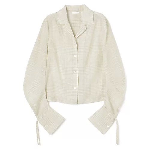 【テルマ/TELMA】のCurved Check Shirt インテリア・キッズ・メンズ・レディースファッション・服の通販 founy(ファニー) https://founy.com/ ファッション Fashion レディースファッション Fashion for Women トップス・カットソー Cut & Sew Tops シャツ・ブラウス・オフィスカジュアル Elegant Blouses & Button-Ups 2024年 2024 2024春夏・S/S Spring/Summer 2024 SS24 カフス Cuff Design チェック Check, Plaid, Tartan バランス Balance, Style Balance リボン Ribbon, Bow 春 Spring |ID: prp329100004444874 ipo3291000000035914388