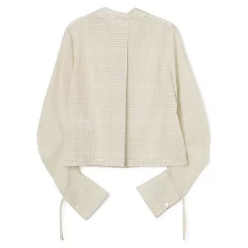【テルマ/TELMA】のCurved Check Shirt 人気、トレンドファッション・服の通販 founy(ファニー) 　ファッション　Fashion　レディースファッション　Fashion for Women　トップス・カットソー　Cut & Sew Tops　シャツ・ブラウス・オフィスカジュアル　Elegant Blouses & Button-Ups　2024年　2024　2024春夏・S/S　Spring/Summer 2024 SS24　カフス　Cuff Design　チェック　Check, Plaid, Tartan　バランス　Balance, Style Balance　リボン　Ribbon, Bow　春　Spring　other-2|ID: prp329100004444874 ipo3291000000036026690