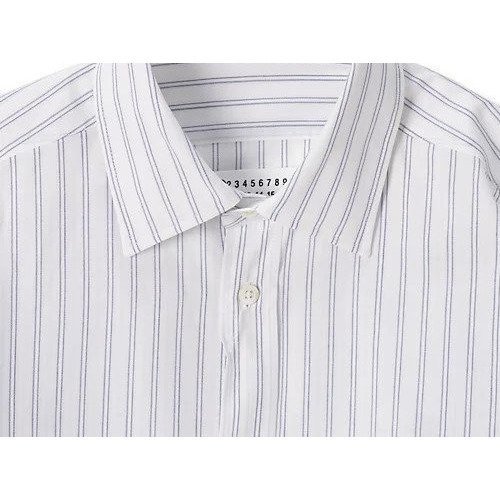 【メゾン マルジェラ/MAISON MARGIELA】のLong-sleeved Shirt 人気、トレンドファッション・服の通販 founy(ファニー) 　ファッション　Fashion　レディースファッション　WOMEN　トップス・カットソー　Tops/Tshirt　シャツ/ブラウス　Shirts/Blouses　2025年　2025　2025春夏・S/S　Ss,Spring/Summer,2025　シンプル　Simple　ストライプ　Stripe　デニム　Denim　マニッシュ　Mannish　今季　This Season　洗える　Washable　other-3|ID: prp329100004444878 ipo3291000000031252789