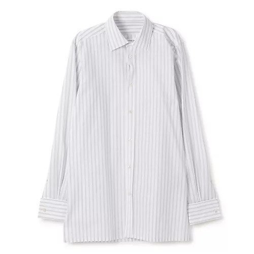 【メゾン マルジェラ/MAISON MARGIELA】のLong-sleeved Shirt インテリア・キッズ・メンズ・レディースファッション・服の通販 founy(ファニー) 　ファッション　Fashion　レディースファッション　Fashion for Women　トップス・カットソー　Cut & Sew Tops　シャツ・ブラウス・オフィスカジュアル　Elegant Blouses & Button-Ups　2025年　2025　2025春夏・S/S　Spring/Summer 2025 SS25　シンプル　Simple, Minimal　ストライプ　Stripe, Striped Pattern　デニム　Denim, Jeans Material　マニッシュ　Mannish, Boyish　今季　This Season, Current Season　洗える　Machine Washable　White|ID: prp329100004444878 ipo3291000000035916109