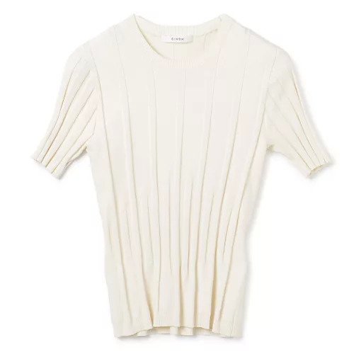 【チノ/CINOH】のSUVIN HALF SLEEVES KNIT インテリア・キッズ・メンズ・レディースファッション・服の通販 founy(ファニー) 　ファッション　Fashion　レディースファッション　WOMEN　トップス・カットソー　Tops/Tshirt　ニット　Knit Tops　2024年　2024　2024春夏・S/S　Ss,Spring/Summer,2024　インド　India　シェイプ　Shape　シルク　Silk　WHITE|ID: prp329100004444916 ipo3291000000031821889