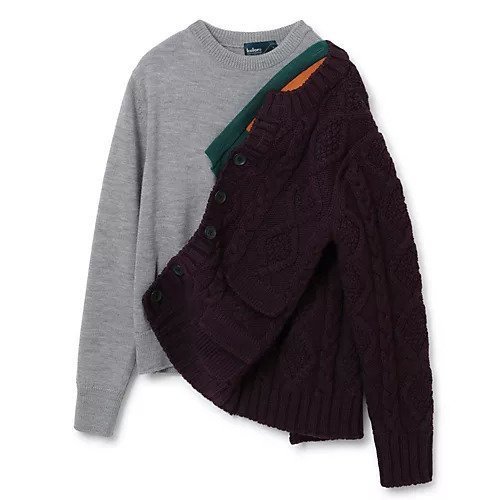 【カラー/kolor】のKNIT PO インテリア・キッズ・メンズ・レディースファッション・服の通販 founy(ファニー) 　ファッション　Fashion　レディースファッション　WOMEN　トップス・カットソー　Tops/Tshirt　ニット　Knit Tops　2022年　2022　2022-2023秋冬・A/W　Aw/Autumn/Winter//Fw/Fall-Winter/2022-2023　カーディガン　Cardigan　シンプル　Simple　A-Gray|ID: prp329100004444934 ipo3291000000032164690
