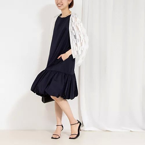 【ノーリーズ/NOLLEY'S】のバルーンノースリーブワンピース インテリア・キッズ・メンズ・レディースファッション・服の通販 founy(ファニー) 　ファッション　Fashion　レディースファッション　WOMEN　ワンピース　Dress　2025年　2025　2025春夏・S/S　Ss,Spring/Summer,2025　おすすめ　Recommend　カーディガン　Cardigan　ジャケット　Jacket　バルーン　Balloon　ポケット　Pocket　二次会　Wedding Party　結婚式　Wedding Ceremony　ネイビー|ID: prp329100004445001 ipo3291000000031713122