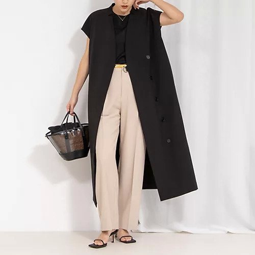 【ノーリーズ/NOLLEY'S】の【yosoyuki series】2wayコートワンピース インテリア・キッズ・メンズ・レディースファッション・服の通販 founy(ファニー) 　ファッション　Fashion　レディースファッション　WOMEN　アウター　Coat Outerwear　コート　Coats　2025年　2025　2025春夏・S/S　Ss,Spring/Summer,2025　おすすめ　Recommend　エレガント 上品　Elegant　ビジネス 仕事 通勤　Business　ブラック|ID: prp329100004445003 ipo3291000000031713132