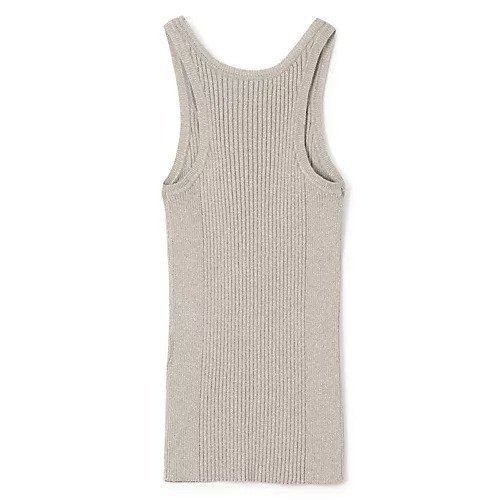 【カナコ サカイ/KANAKO SAKAI】のGLITTER RIBBED KNIT TANK TOP 人気、トレンドファッション・服の通販 founy(ファニー) 　ファッション　Fashion　レディースファッション　Fashion for Women　トップス・カットソー　Cut & Sew Tops　ニット　Knit Tops & Sweaters　2025年　2025　2025春夏・S/S　Spring/Summer 2025 SS25　グリッター　Glitter, Sparkle　タンク　Tank Top, Sleeveless Top　チェック　Check, Plaid, Tartan　ロング　Long, Long-Length　半袖　Short Sleeve, Half Sleeve　洗える　Machine Washable　other-2|ID: prp329100004446249 ipo3291000000035716317