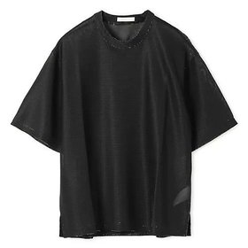 【カナコ サカイ/KANAKO SAKAI】 GLITTER T-SHIRT人気、トレンドファッション・服の通販 founy(ファニー) ファッション Fashion レディースファッション Fashion for Women トップス・カットソー Cut & Sew Tops シャツ・ブラウス・オフィスカジュアル Elegant Blouses & Button-Ups ロングTシャツ・Tシャツ Longline T-Shirts & Tees 2025年 2025 2025春夏・S/S Spring/Summer 2025 SS25 シルク Silk, 100% Silk フェミニン Feminine, Girly 洗える Machine Washable ビジネス 仕事 通勤 Business / Work / Commuting |ID:prp329100004446251
