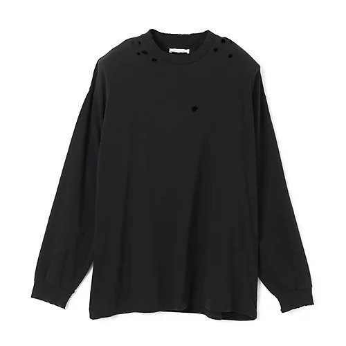 【カナコ サカイ/KANAKO SAKAI】のSHOULDER PADS RIPPED LS T-SHIRT インテリア・キッズ・メンズ・レディースファッション・服の通販 founy(ファニー) 　ファッション　Fashion　レディースファッション　Ladies' Fashion Online　トップス・カットソー　Tops/Tshirt　シャツ/ブラウス　Shirts/Blouses　ロング / Tシャツ　T-Shirts　2025年　2025　2025春夏・S/S　Ss,Spring/Summer,2025　ショルダー　Shoulder　ダメージ　Damage　ドロップ　Drop　フィット　Fit　リラックス　Relax　ロング　Long　洗える　Washable　長袖　Long Sleeve　BLACK|ID: prp329100004446256 ipo3291000000032524359