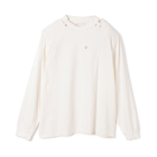 【カナコ サカイ/KANAKO SAKAI】のSHOULDER PADS RIPPED LS T-SHIRT インテリア・キッズ・メンズ・レディースファッション・服の通販 founy(ファニー) 　ファッション　Fashion　レディースファッション　Fashion for Women　トップス・カットソー　Cut & Sew Tops　シャツ・ブラウス・オフィスカジュアル　Elegant Blouses & Button-Ups　ロングTシャツ・Tシャツ　Longline T-Shirts & Tees　2025年　2025　2025春夏・S/S　Spring/Summer 2025 SS25　ショルダー　Shoulder, Shoulder Strap　ダメージ　Distressed, Destroyed　ドロップ　Drop Shoulder, Dropped Style　フィット　Fit, Slim Fit　リラックス　Relax, Relaxed Fit　ロング　Long, Long-Length　洗える　Machine Washable　長袖　Long Sleeve, Full Sleeve　WHITE|ID: prp329100004446256 ipo3291000000035716284