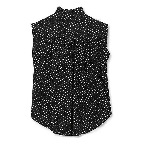 【ペールジュート/Pale Jute】のpolka dot band sleeve blouse 人気、トレンドファッション・服の通販 founy(ファニー) 　ファッション　Fashion　レディースファッション　WOMEN　トップス・カットソー　Tops/Tshirt　とろみ　Thickness　ショルダー　Shoulder　ドット　Dot　ドロップ　Drop　ノースリーブ　No Sleeve　ボトム　Bottom　ランダム　Random　洗える　Washable　other-2|ID: prp329100004446257 ipo3291000000031254678