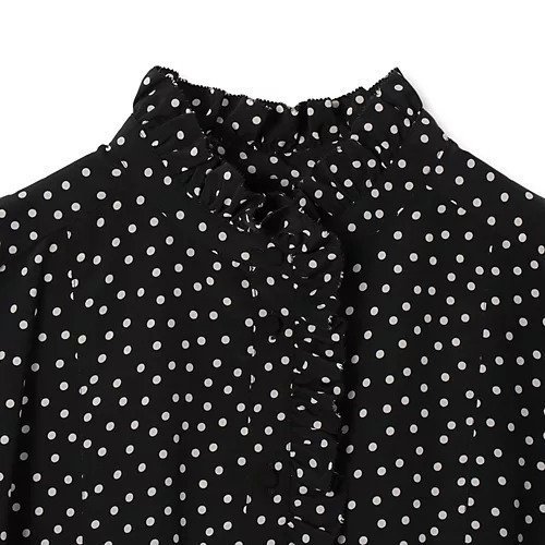 【ペールジュート/Pale Jute】のpolka dot band sleeve blouse 人気、トレンドファッション・服の通販 founy(ファニー) 　ファッション　Fashion　レディースファッション　WOMEN　トップス・カットソー　Tops/Tshirt　とろみ　Thickness　ショルダー　Shoulder　ドット　Dot　ドロップ　Drop　ノースリーブ　No Sleeve　ボトム　Bottom　ランダム　Random　洗える　Washable　other-3|ID: prp329100004446257 ipo3291000000031254680