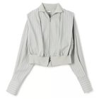 【カナコ サカイ/KANAKO SAKAI】のSTRIPED COTTON ZIP-UP SHIRT L.GREEN|ID:prp329100004446259