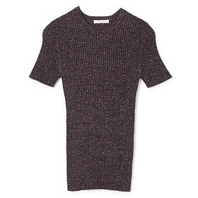 【カナコ サカイ/KANAKO SAKAI】のGLITTER RIBBED KNIT T-SHIRT 人気、トレンドファッション・服の通販 founy(ファニー) ファッション Fashion レディースファッション Fashion for Women トップス・カットソー Cut & Sew Tops ニット Knit Tops & Sweaters シャツ・ブラウス・オフィスカジュアル Elegant Blouses & Button-Ups ロングTシャツ・Tシャツ Longline T-Shirts & Tees 2025年 2025 2025春夏・S/S Spring/Summer 2025 SS25 グリッター Glitter, Sparkle 半袖 Short Sleeve, Half Sleeve 洗える Machine Washable |ID:prp329100004446263