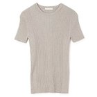 【カナコ サカイ/KANAKO SAKAI】のGLITTER RIBBED KNIT T-SHIRT 人気、トレンドファッション・服の通販 founy(ファニー) ファッション Fashion レディースファッション Fashion for Women トップス・カットソー Cut & Sew Tops ニット Knit Tops & Sweaters シャツ・ブラウス・オフィスカジュアル Elegant Blouses & Button-Ups ロングTシャツ・Tシャツ Longline T-Shirts & Tees 2025年 2025 2025春夏・S/S Spring/Summer 2025 SS25 グリッター Glitter, Sparkle 半袖 Short Sleeve, Half Sleeve 洗える Machine Washable thumbnail GREY|ID: prp329100004446263 ipo3291000000035592477