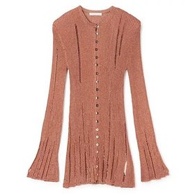 【カナコ サカイ/KANAKO SAKAI】 METALLIC CARDIGAN人気、トレンドファッション・服の通販 founy(ファニー) ファッション Fashion レディースファッション Fashion for Women トップス・カットソー Cut & Sew Tops カーディガン・羽織り Layered Style Cardigans 2025年 2025 2025春夏・S/S Spring/Summer 2025 SS25 カーディガン Cardigan, Knitwear クール Cool, Chic ダメージ Distressed, Destroyed チュニック Tunic, Long Top メタル Metal, Metal Parts ロング Long, Long-Length 洗える Machine Washable |ID:prp329100004446264