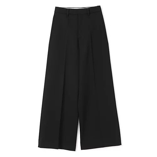 【カナコ サカイ/KANAKO SAKAI】のWOOL WIDE TROUSERS JP SIZE インテリア・キッズ・メンズ・レディースファッション・服の通販 founy(ファニー) 　ファッション　Fashion　レディースファッション　Fashion for Women　2025年　2025　2025春夏・S/S　Spring/Summer 2025 SS25　シンプル　Simple, Minimal　センター　Center, Center Line　ワイド　Wide, Wide Fit　ビジネス 仕事 通勤　Business / Work / Commuting　BLACK|ID: prp329100004446275 ipo3291000000034365849