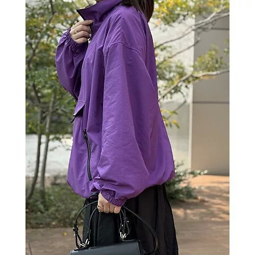 【トゥエルブクローゼット/12closet】の【石上美津江さんコラボ】【洗える】【撥水】【パッカブル】薄軽撥水アノラック 人気、トレンドファッション・服の通販 founy(ファニー) 　ファッション　Fashion　レディースファッション　Fashion for Women　コラボ　Collaboration, Collab　ドローコード　Drawcord, Drawstring Cord　パープル　Purple, Violet　フィット　Fit, Slim Fit　洗える　Machine Washable　other-3|ID: prp329100004446289 ipo3291000000032707340