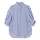 【ペールジュート/Pale Jute】のClassic frill shirt sax stripe|ID:prp329100004449519