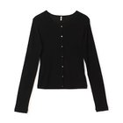 【ババコ/BABACO】のTwisted Cotton Cardigan Black|ID: prp329100004449522 ipo3291000000031116732