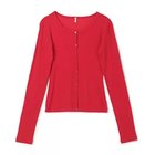【ババコ/BABACO】のTwisted Cotton Cardigan Red|ID: prp329100004449522 ipo3291000000034910092