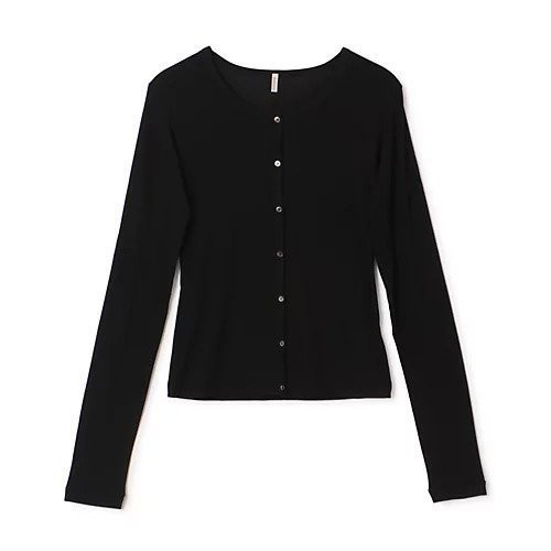 【ババコ/BABACO】のTwisted Cotton Cardigan インテリア・キッズ・メンズ・レディースファッション・服の通販 founy(ファニー) 　ファッション　Fashion　レディースファッション　Fashion for Women　トップス・カットソー　Cut & Sew Tops　カーディガン・羽織り　Layered Style Cardigans　カーディガン　Cardigan, Knitwear　シンプル　Simple, Minimal　フィット　Fit, Slim Fit　ロング　Long, Long-Length　夏　Summer　洗える　Machine Washable　Black|ID: prp329100004449522 ipo3291000000035316244