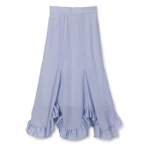 【ペールジュート/Pale Jute】のPetal frill skirt インテリア・キッズ・メンズ・レディースファッション・服の通販 founy(ファニー) https://founy.com/ ファッション Fashion レディースファッション WOMEN スカート Skirt ストライプ Stripe スリット Slit ポケット Pocket マキシ Maxi ミュール Mule 夏 Summer 洗える Washable |ID: prp329100004449525 ipo3291000000031116743