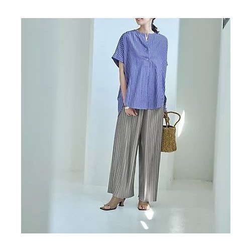 【スタイルデリ/STYLE DELI】のプリーツカットソーワイドパンツ インテリア・キッズ・メンズ・レディースファッション・服の通販 founy(ファニー) https://founy.com/ ファッション Fashion レディースファッション WOMEN パンツ Pants くるぶし Ankle カットソー Cut And Sew カーディガン Cardigan ジャケット Jacket スウェット Sweat ストレート Straight スニーカー Sneakers スリット Slit フォルム Form ブルゾン Blouson プリーツ Pleats ワイド Wide A/W・秋冬 Aw・Autumn/Winter・Fw・Fall-Winter 夏 Summer エレガント 上品 Elegant ビジネス 仕事 通勤 Business |ID: prp329100004450824 ipo3291000000031129467