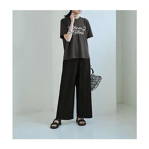 【スタイルデリ/STYLE DELI】のプリーツカットソーワイドパンツ 人気、トレンドファッション・服の通販 founy(ファニー) 　ファッション　Fashion　レディースファッション　Fashion for Women　パンツ　Pants & Trousers　くるぶし　Ankle-Length　カットソー　Cut and Sewn Top　カーディガン　Cardigan, Knitwear　ジャケット　Jacket, Outerwear　スウェット / スエット　Sweatshirt, Sweatwear　ストレート　Straight, Straight Cut　スニーカー　Sneakers, Trainers　スリット　Slit, Slit Detail　フォルム　Silhouette, Form　ブルゾン　Blouson, Bomber Jacket　プリーツ　Pleats, Pleated　ワイド　Wide, Wide Fit　A/W・秋冬　Autumn/Winter　夏　Summer　エレガント 上品　Elegant　ビジネス 仕事 通勤　Business / Work / Commuting　other-2|ID: prp329100004450824 ipo3291000000031254470