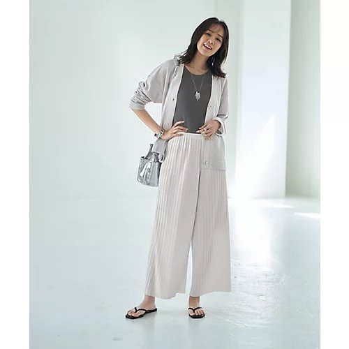 【スタイルデリ/STYLE DELI】のプリーツカットソーワイドパンツ インテリア・キッズ・メンズ・レディースファッション・服の通販 founy(ファニー) https://founy.com/ ファッション Fashion レディースファッション WOMEN パンツ Pants くるぶし Ankle カットソー Cut And Sew カーディガン Cardigan ジャケット Jacket スウェット Sweat ストレート Straight スニーカー Sneakers スリット Slit フォルム Form ブルゾン Blouson プリーツ Pleats ワイド Wide A/W・秋冬 Aw・Autumn/Winter・Fw・Fall-Winter 夏 Summer エレガント 上品 Elegant ビジネス 仕事 通勤 Business |ID: prp329100004450824 ipo3291000000031714795