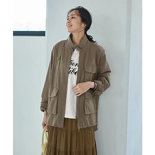 【スタイルデリ/STYLE DELI】の洗い加工ミリタリージャケット インテリア・キッズ・メンズ・レディースファッション・服の通販 founy(ファニー) https://founy.com/ ファッション Fashion レディースファッション WOMEN アウター Coat Outerwear ジャケット Jackets サテン Satin サロペット Overalls シルバー Silver ジャケット Jacket スタンド Stand スリット Slit デニム Denim フェミニン Feminine フォルム Form フラップ Flap フリンジ Fringe フロント Front ポケット Pocket ミリタリー Military レース Race 夏 Summer |ID: prp329100004450825 ipo3291000000031129530