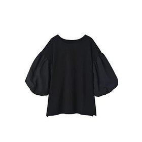 【スタイルデリ/STYLE DELI】の【BLK001】袖ボリュームカットソー 人気、トレンドファッション・服の通販 founy(ファニー) ファッション Fashion レディースファッション Fashion for Women トップス・カットソー Cut & Sew Tops カットソー・ベーシックTシャツ Cut-and-Sewn Tops / Stretch Tees & Basics シンプル Simple, Minimal 定番 Standard, Basic Item バルーン Balloon, Balloon Silhouette ベーシック Basic, Essential ボックス Boxy, Box Shape おすすめ Recommended / Our Picks ビジネス 仕事 通勤 Business / Work / Commuting |ID:prp329100004451861